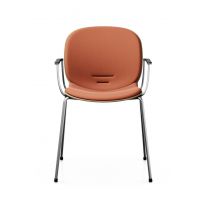 PROFIM - NOOR Krzesło Konferencyjne 6055SB | Kubełek ze Sklejki | Tapicerowana Nakładka na Siedzisko i Oparcie | Na 4 Nogach