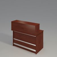 BIURO SERWIS - L-BOX Nadstawka Recepcyjna L-265 | L=160 | Front - płyta meblowa