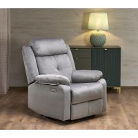 HALMAR - LORIS Fotel rozkładany | z funkcją relax | popielaty