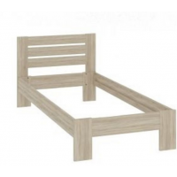 FURNITEX - LP1-FX Łóżko 90x200 ze stelażem | DĄB SONOMA | DOSTĘPNE OD RĘKI