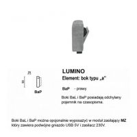 Meblomak - LUMINO BaP element Bok typu a Prawy