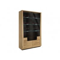 MEBIN - Maganda Witryna szkło podwójna z oświetleniem