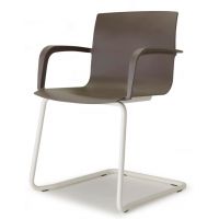 BGROUP - MANILA Krzesło Konferencyjne M01 S50 | Stelaż Metalowy na Płozie nr 1 | Kubełek z Tworzywa