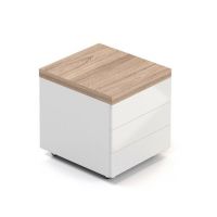 MASSONI - LINEART Kontener MLKT 13 | 50x60x59h cm | Na kółkach | 3 szuflady