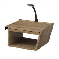 MEBIN - Pik Szafka nocna wisząca z szufladą i lampką | Prawa