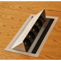 FORMAT - SKLEP - CONI SOCKET Mediaport C7M3GB4RJ2USCH1HD | 3 x 230 V | 4 x RJ45 kat. 5 e | 2 x USB A-C 4,2A | 1 x HDMI | 3 Modułów