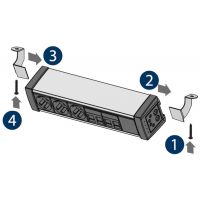 FORMAT - SKLEP - DESK SOCKET Mediaport D7M3GB2RJ1VG1HD | 3 x 230 V | 2 x RJ45 kat 5e | 1 x VGA | 1 x HDMI | 7 Modułów