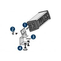 FORMAT - SKLEP - DESK SOCKET Mediaport D6M4GB2RJ1VG | 4 x 230 V | 2 x RJ45 kat 5e | 1 x VGA | 6 Modułów