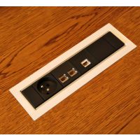 FORMAT - SKLEP - FRAME Mediaport F5M3GB3RJ1HD | 3 x 230 V | 3 x RJ45 kat 5e | 1 x HDMI | 3 Modułów