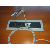 FORMAT - SKLEP - FRAME Mediaport F6M4GB2RJ1VG | 4 x 230 V | 2 x RJ45 kat 5e | 1 x VGA | 4 Modułów