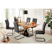 MC AKCENT - MORENA X Stół 160-210x90x77 | Dąb lity olejowany | MOX160WE