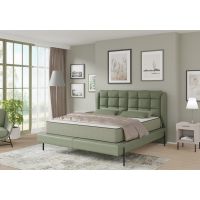 MPF MEBLE POLSKIE FIJAŁEK - MOSS Łóżko Kontynentalne | z materacem | 140x200