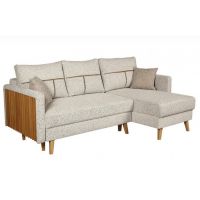 MEBLE BEST - LAMELOVE Narożnik z funkcją spania i pojemnikiem na pościel