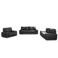 Mars Meble - OMEGA ZESTAW WYPOCZYNKOWY 3+2+1 Bez funkcji CZARNA | PROMOCJA