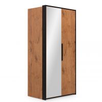 NEW ELEGANCE - NEW ELEGANCE LOFT Szafa LFSZ 2D-P/L drzwi uchylne prawe lustro na lewych drzwiach