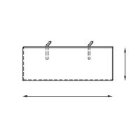 AMS Meble Biurowe - Osłona do biurek OB3 | L=140 cm