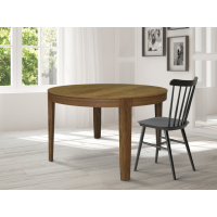 ORTUS - PAOLO Orzech Stół okrągły | Rozkładany | Blat obłogowany