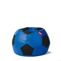 GIGANT PUFA - Pufa PIŁKA EKOSKÓRA 250L niebiesko-czarna