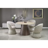 HALMAR - PIREUS Stół nierozkładany 120x76 | marmur/orzech