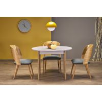 HALMAR - PIVOT Stół rozkładany 102-142x102x75 | kaszmir/naturalny | z PL