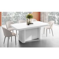HUBERTUS - PORTOFINO Stół 160-412x100 | Biały mat