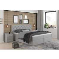 MEBLE BEST - PRAGA Łóżko Kontynentalne 180x200 z pojemnikiem na pościel