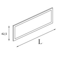 AMS Meble Biurowe - Przegroda do biurka PD3 | Panel Płytowy Obustronnie Tapicerowany | L=160 cm