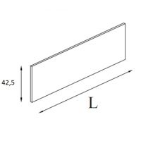 AMS Meble Biurowe - Przegroda do biurka PP2 | Panel Płytowy | L=140 cm