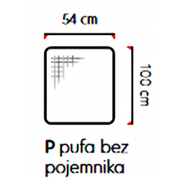 UNIMEBEL - DIVERSO II Moduł P pufa bez pojemnika