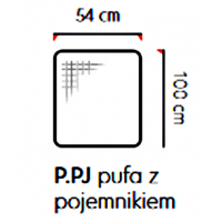 UNIMEBEL - DIVERSO II Moduł P.PJ pufa z pojemnikiem
