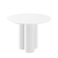 HUBERTUS - RAVEO Stół | Biały mat | Biały połysk