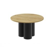 HUBERTUS - RAVEO MINI Ława | Dąb słoneczny | Czarny połysk