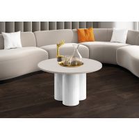 HUBERTUS - RAVEO MINI Ława | Kaszmir mat | Biały połysk