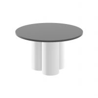 HUBERTUS - RAVEO MINI Ława | Szary mat | Biały połysk