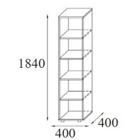 AMS Meble Biurowe - Regał Aktowy RG14 | 5OH