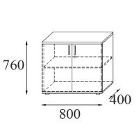 AMS Meble Biurowe - Szafka Aktowa RG30 | 2OH