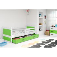 BMS - RICO Łóżko parterowe jednoosobowe dla dzieci z pojemnikiem 200x90 cm