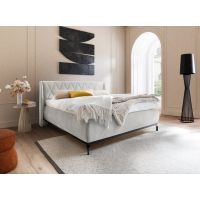 MC AKCENT - SARNIA Łóżko z pojemnikiem 180x200 | Tkanina taupe 4303 | SAR18033