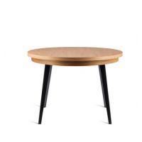 HALEX - SILVIO 03 Stół | Dąb lakier | Dąb lakier | Metal czarny