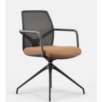 BGROUP - SKILL Krzesło Konferencyjne SKS60NB | Oparcie Siatkowe | Stelaż typu Pająk