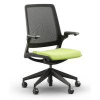 BGROUP - SMART Fotel Obrotowy SB10N | 24/7 | Obciążenie do 200 kg | Oparcie Siatkowe | Czarny