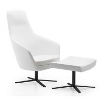 BGROUP - SNAG Fotel Konferencyjny SFH S80 | Stelaż Metalowy na Krzyżaku | Wysokie Oparcie