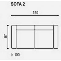 Sofalive - EBRO SOFA 2 BEZ FUNKCJI