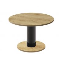 HUBERTUS - SOLO MINI Ława 80 | Dąb słoneczny | Czarny połysk | Dąb słoneczny