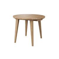 MEBIN - TANGO Stół okrągły Viva | 100-200 | Blat lite drewno