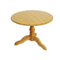 PANKAU - STÓŁ OKRĄGŁY 90 | Nierozkładany | Na jednej nodze | Niski