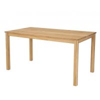 Drewmax - STÓŁ DREWNIANY | Dębowy | ST308 | Grubość blatu 2 cm | 130x80 | PROMOCJA