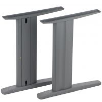 STEMA - NY-A205 Stelaż do biurka lub do stołu | Możliwość Prowadzenia Kabli | Szary