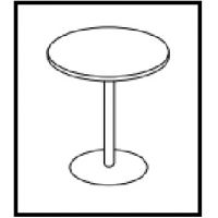 AMS Meble Biurowe - Stolik Okolicznościowy SK10/SK11/SK12 | Wysokość 76 cm | Noga-Talerz