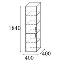 AMS Meble Biurowe - Szafa Aktowa RG16 P/L | 5OH